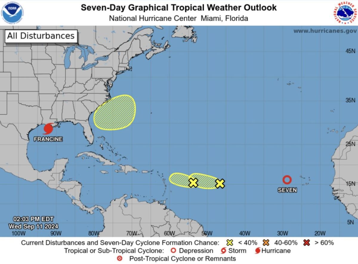 Weather systems unlikely to form cyclones before reaching Caribbean