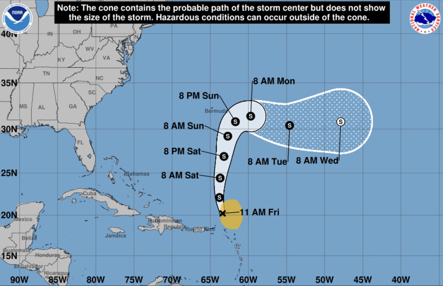 LIVE: Tropical storm warning discontinued in Anguilla as Jerry passes north