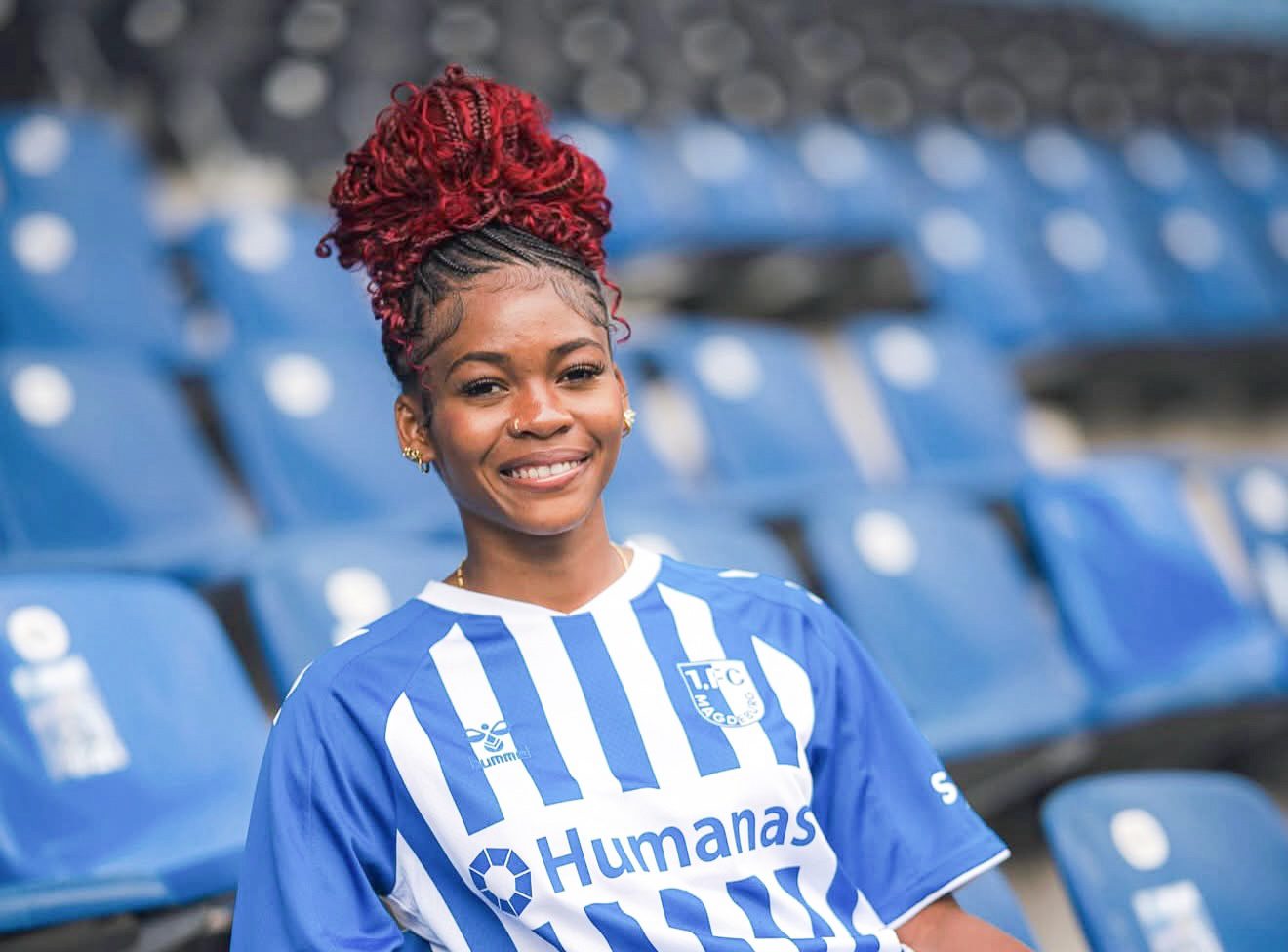 Anguilla forward Carlia Johnson signs for German football club after title success