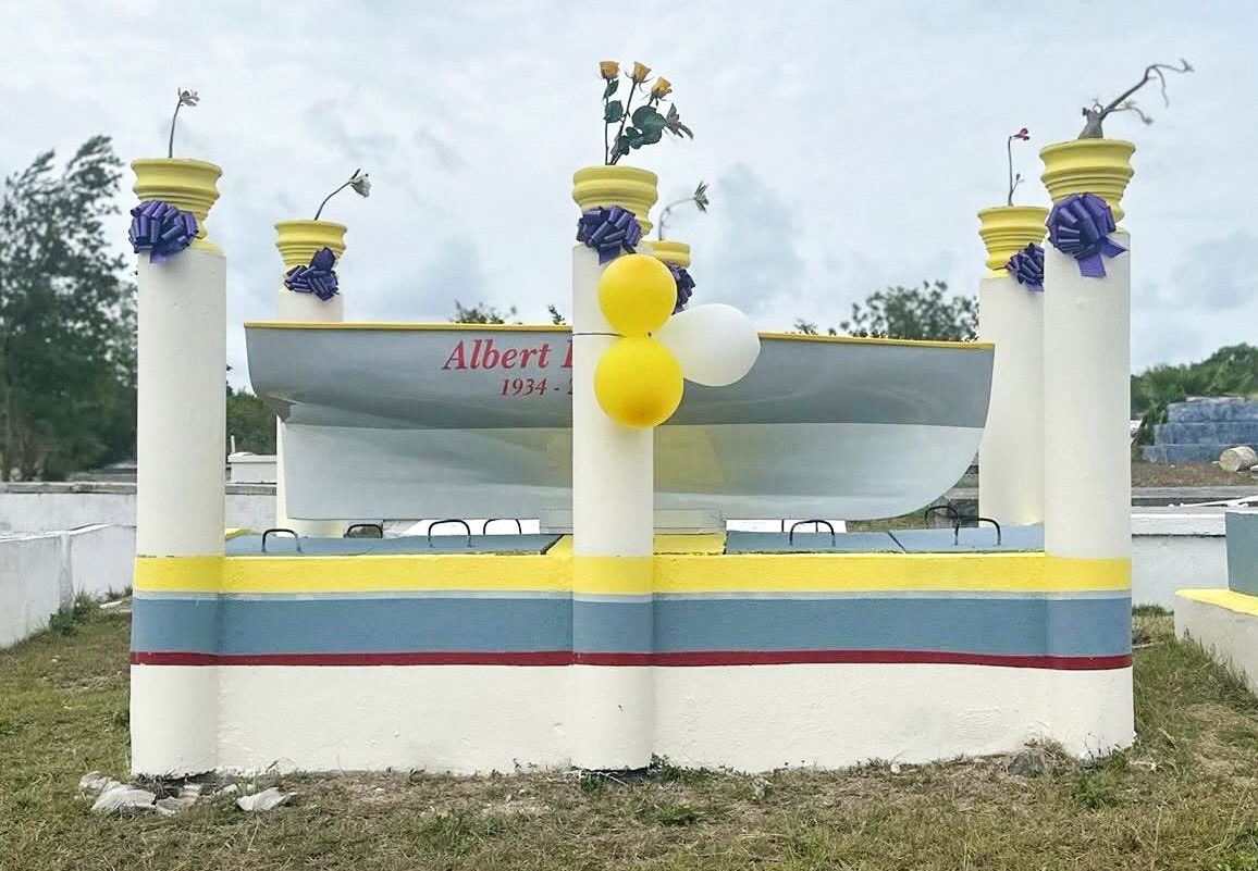 Memorial boat returned to West End grave site shortly after being reported stolen