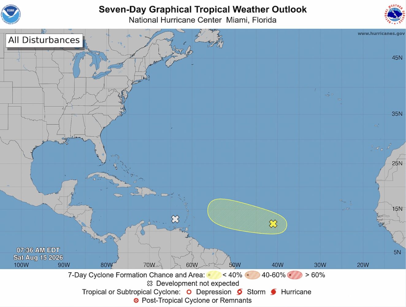LIVE: Tropical wave unlikely to develop further as it moves towards Caribbean