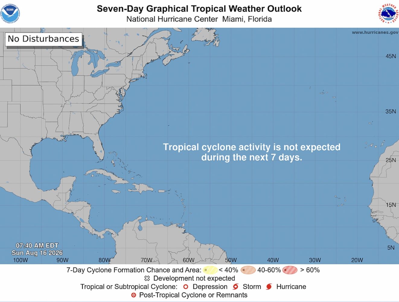 LIVE: Tropical waves dissipate with no cyclone development forecast this week