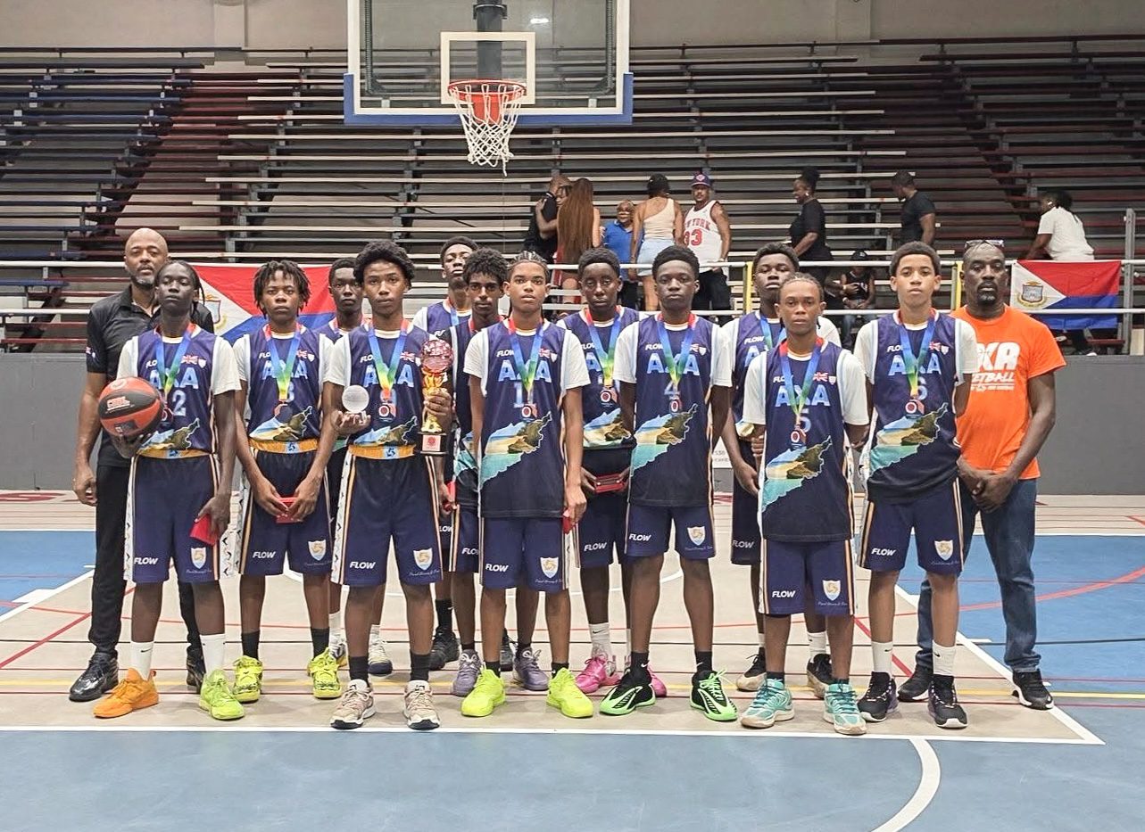 Team Anguilla take bronze at regional U-15 basketball tournament in St Maarten